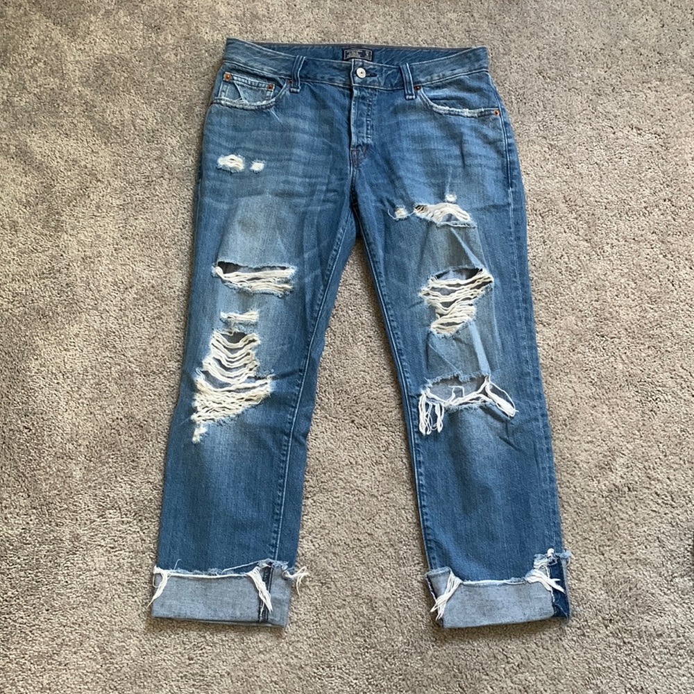Abercrombie & Fitch Boyfriend Low Rise Jeans